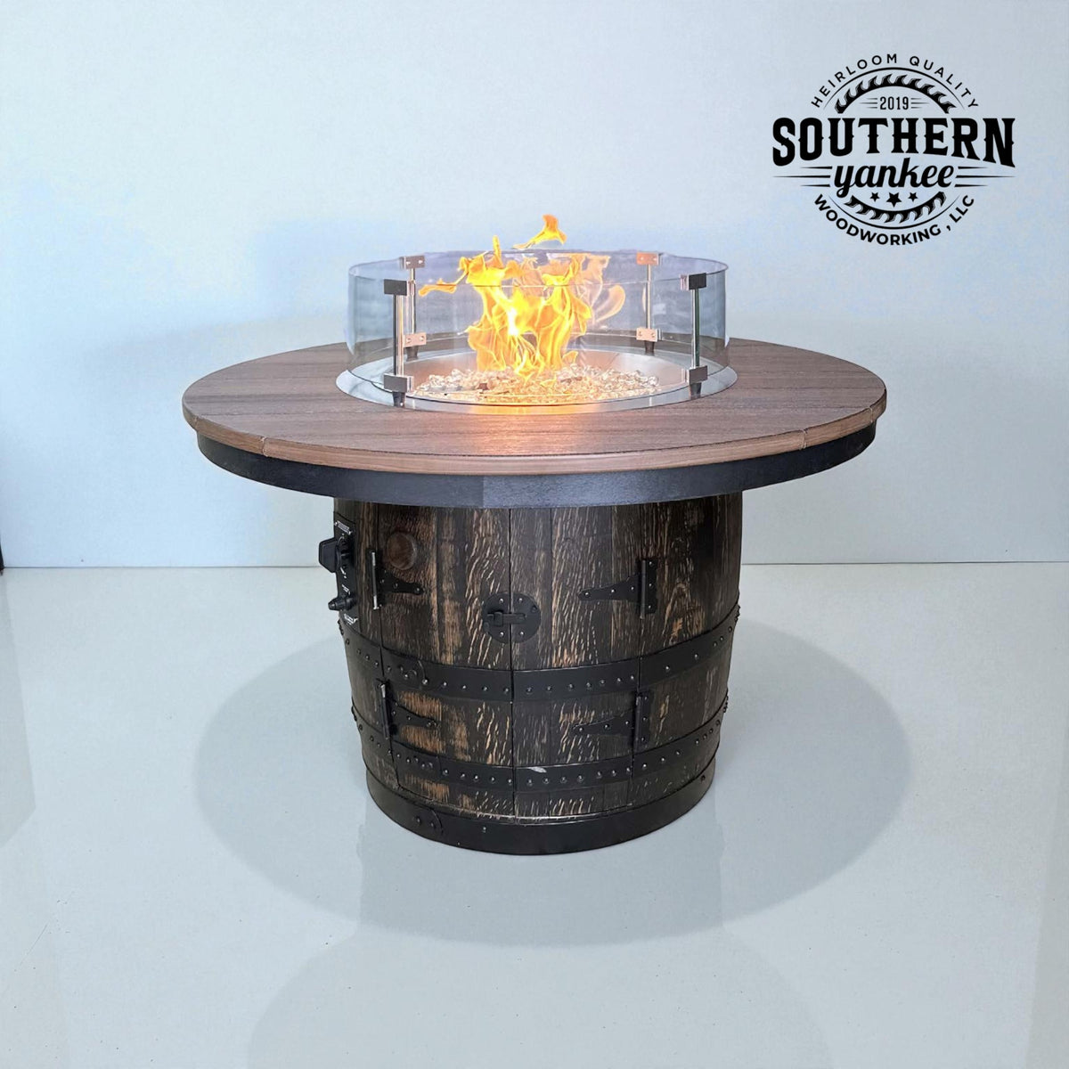 1773 Half Barrel Fire Pit