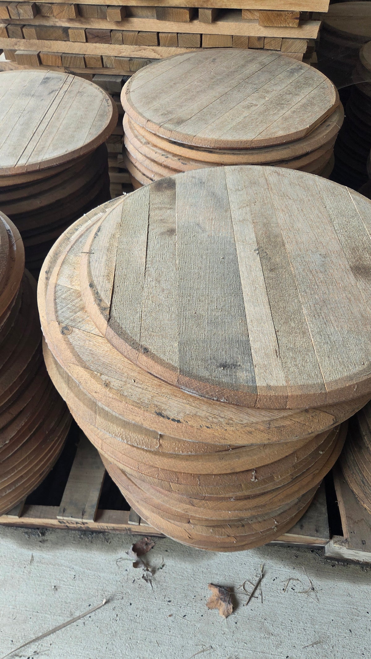Appalachian White Oak Whiskey Barrel Head