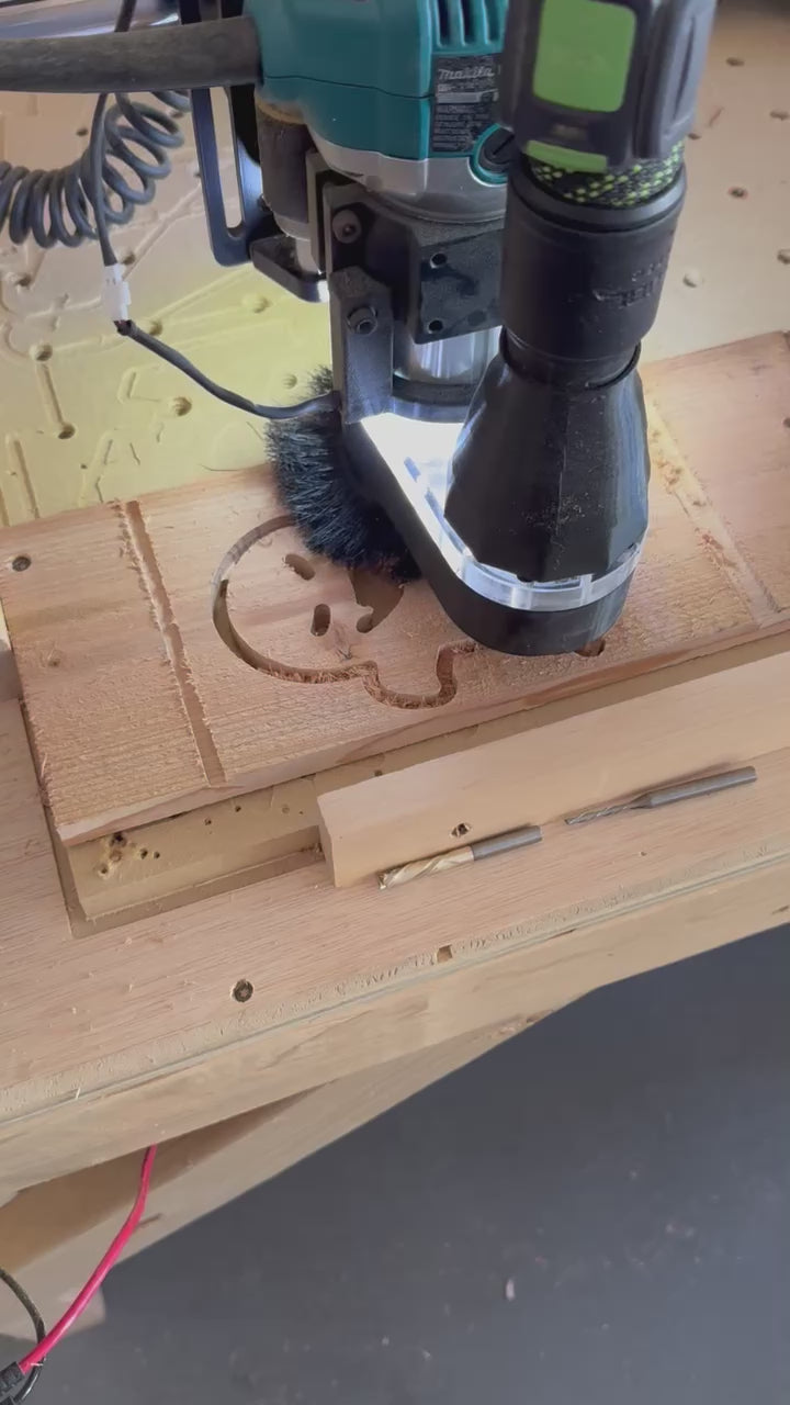 Load video: Rustic Cedar Halloween Lanterns (with flickering tea light)