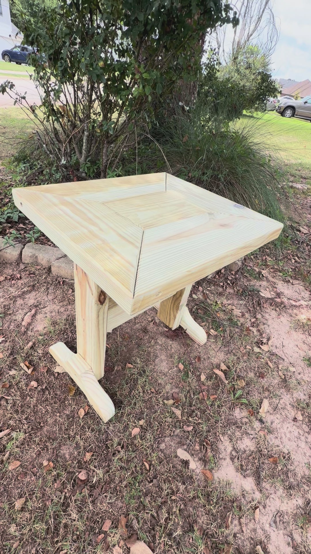 Load video: Patio Side Table