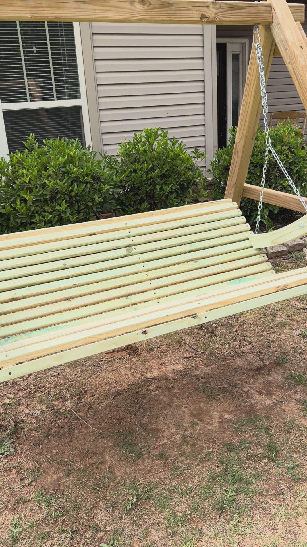 Load video: The Grandpa Joe Porch Swing
